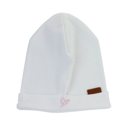 Bird Outline Hat-White & Pink