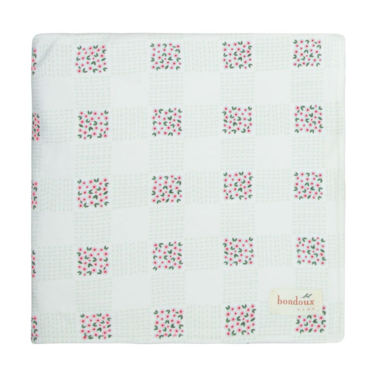Floral Velour Blanket-Pink