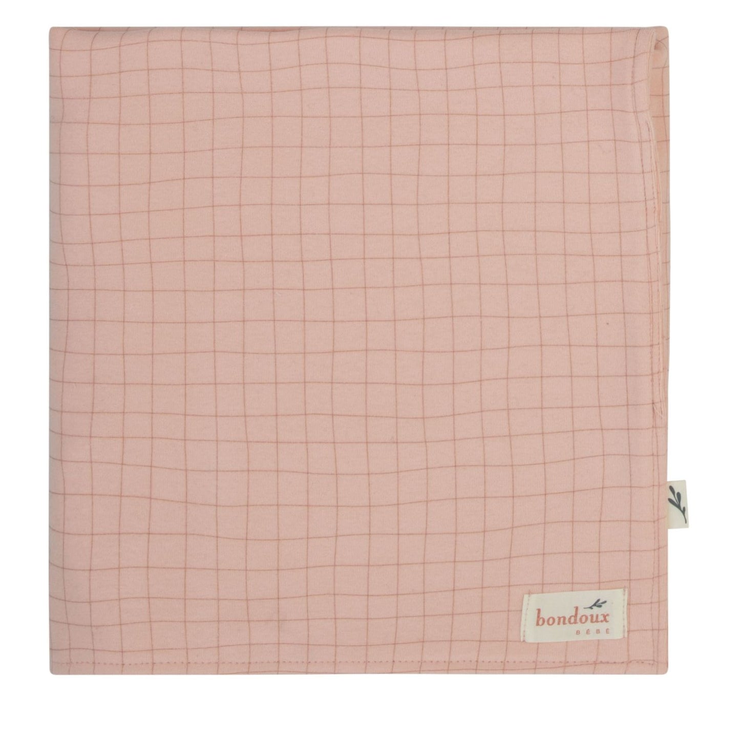 Checked Kimono Blanket-Pink