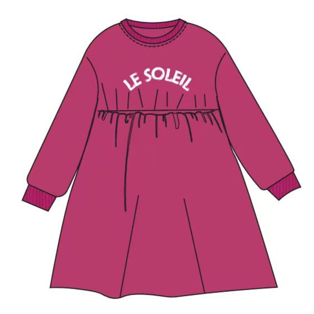 Le Soleil Hot Pink Dress – Bondoux Bebe
