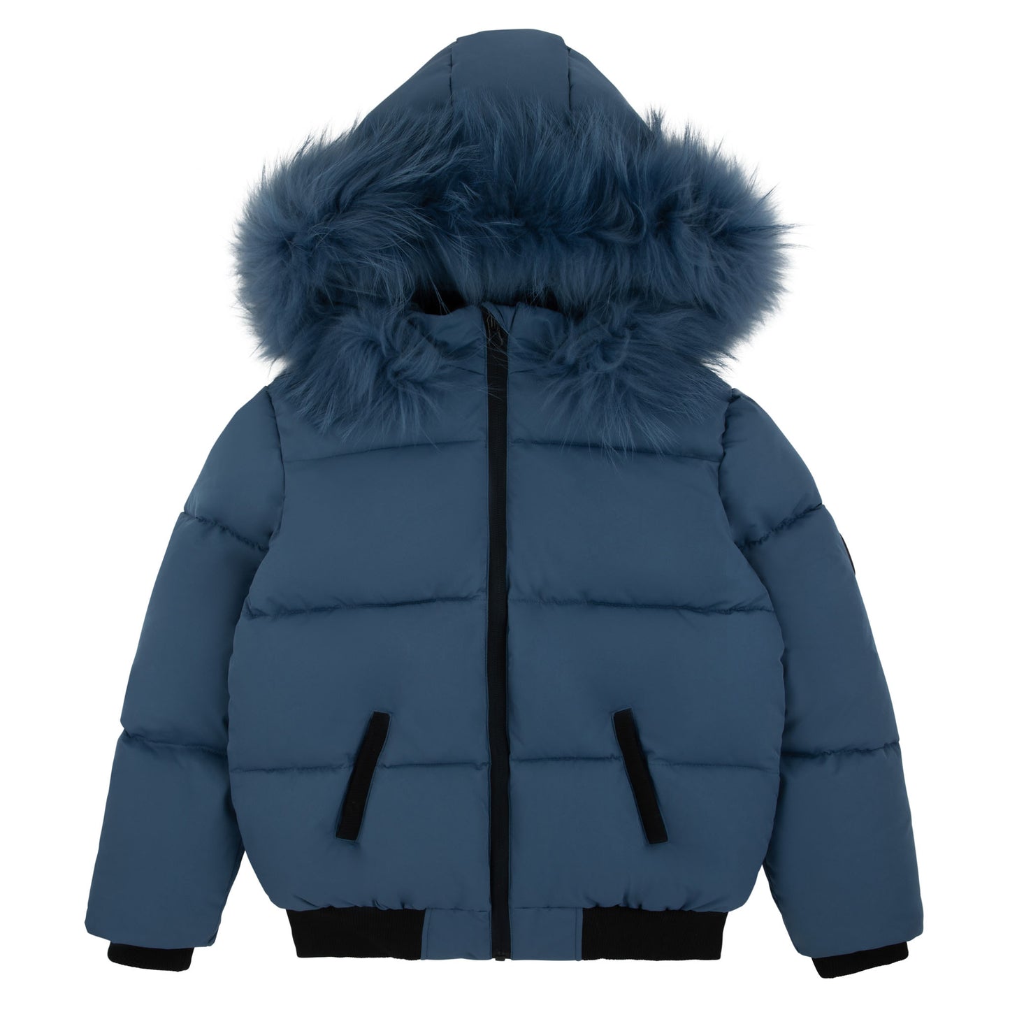 Textured 'B' Jacket-Navy