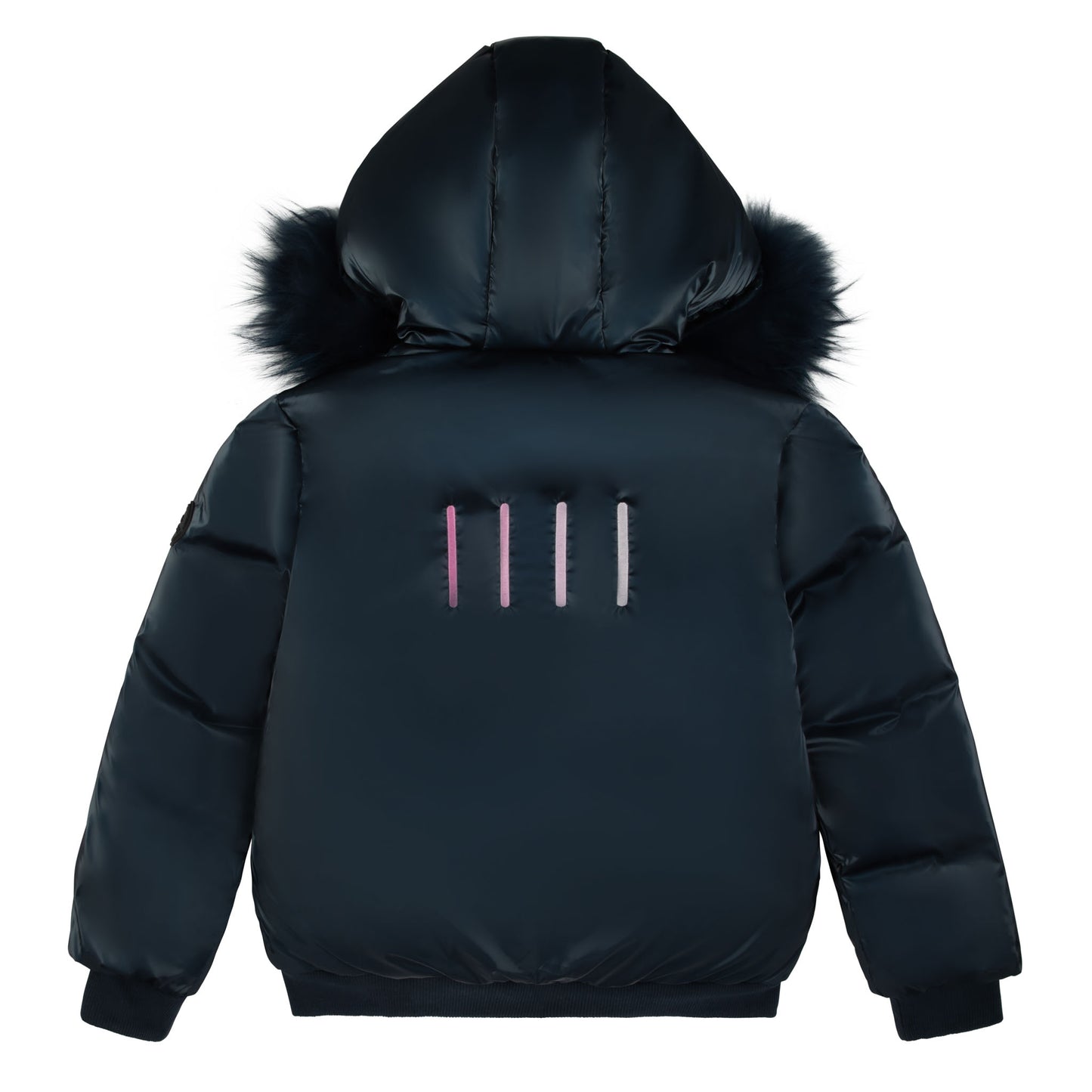 Ombre Striped Jacket Navy-Pink