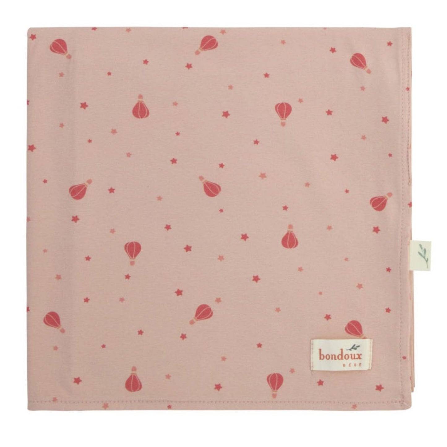 Air Balloon Print Blanket-Pink