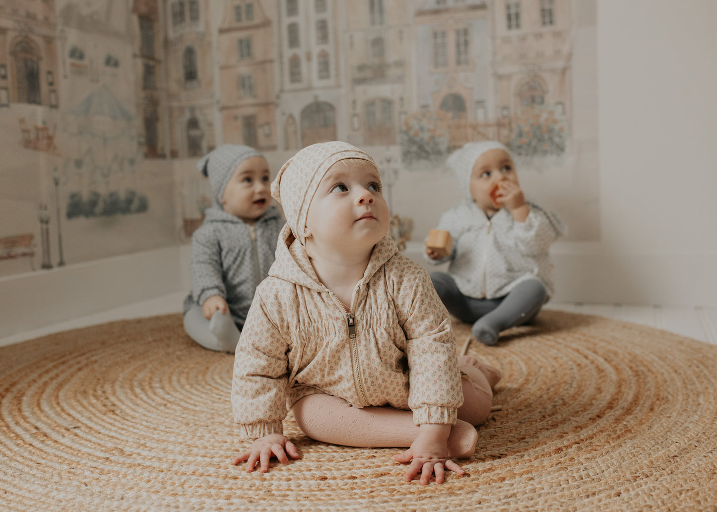Floral Print Jacket-Pink Print
