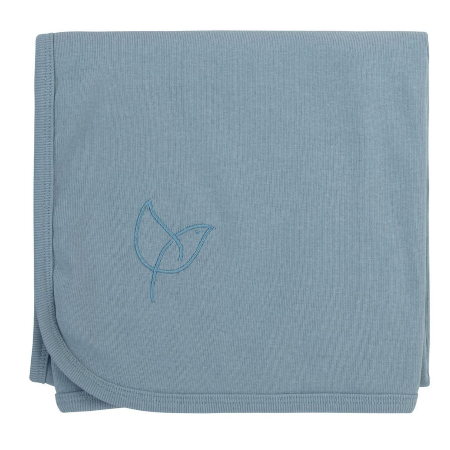 Bird Outline Blanket-Blue