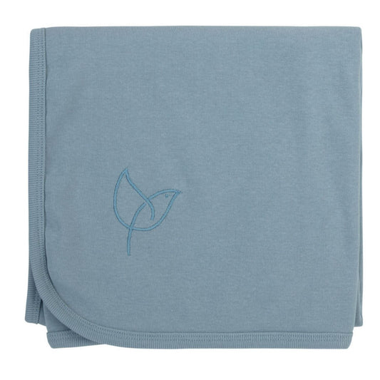 Bird Outline Blanket-Blue