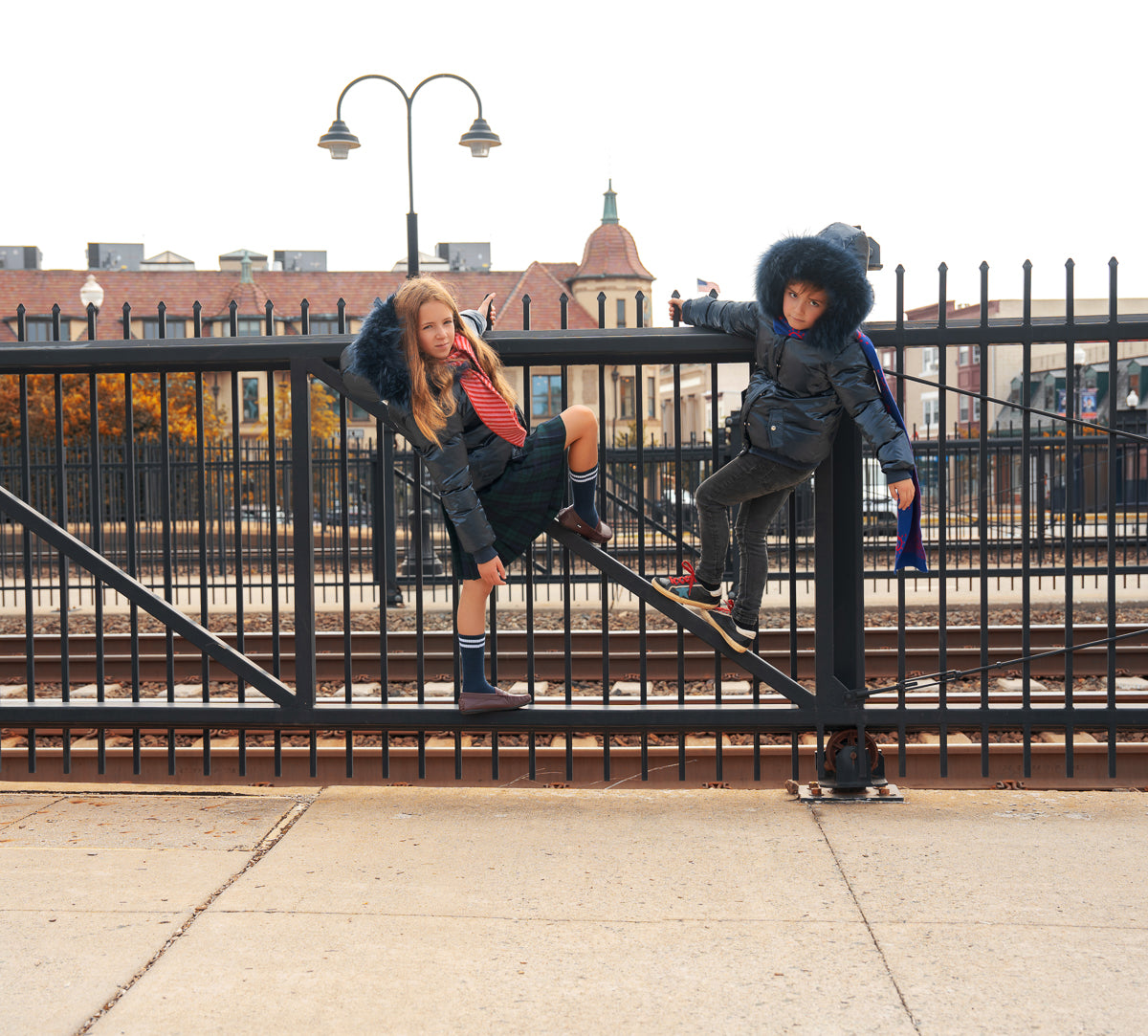 Ombre Striped Jacket Navy-Blue