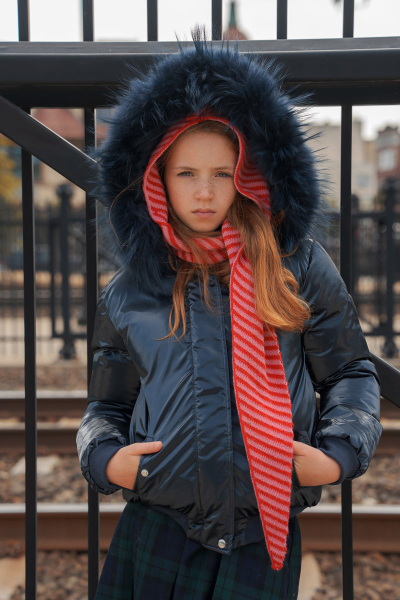 Shiny Jacket-Navy