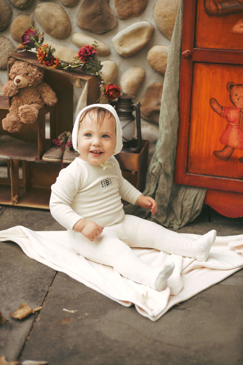 Knit Blanket-Cream