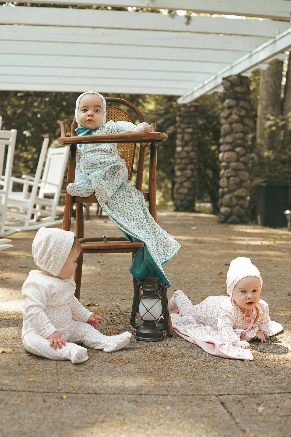 Leaf Velour Blanket-Blue