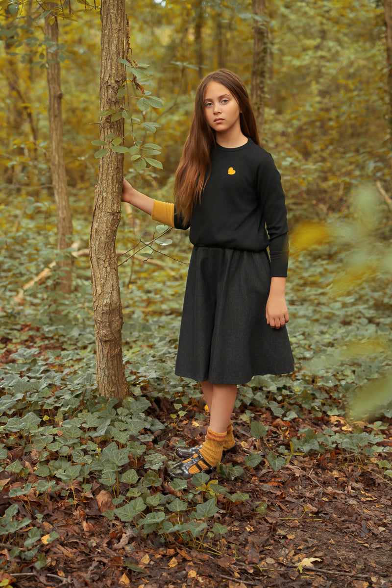 Yellow Denim Pre Teen Set