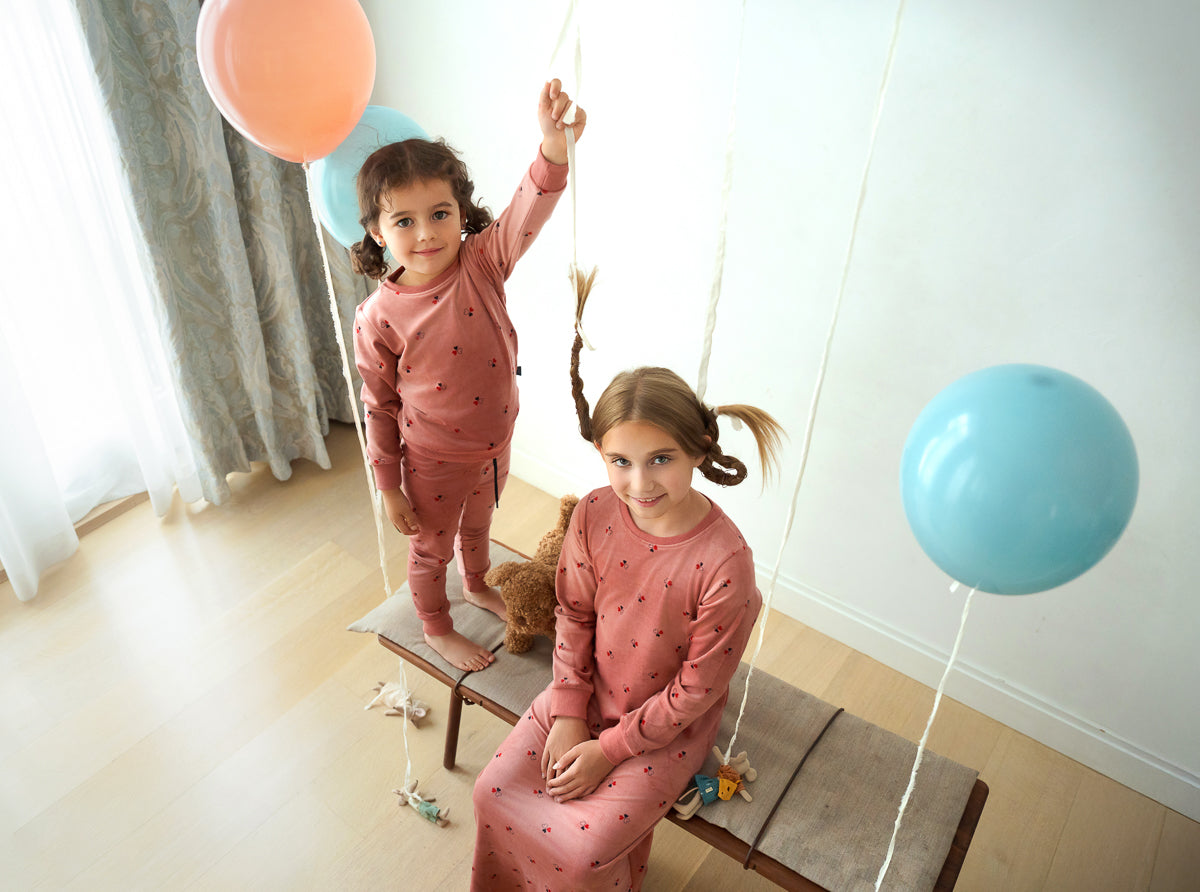 Heart Print 2 Piece-Mauve