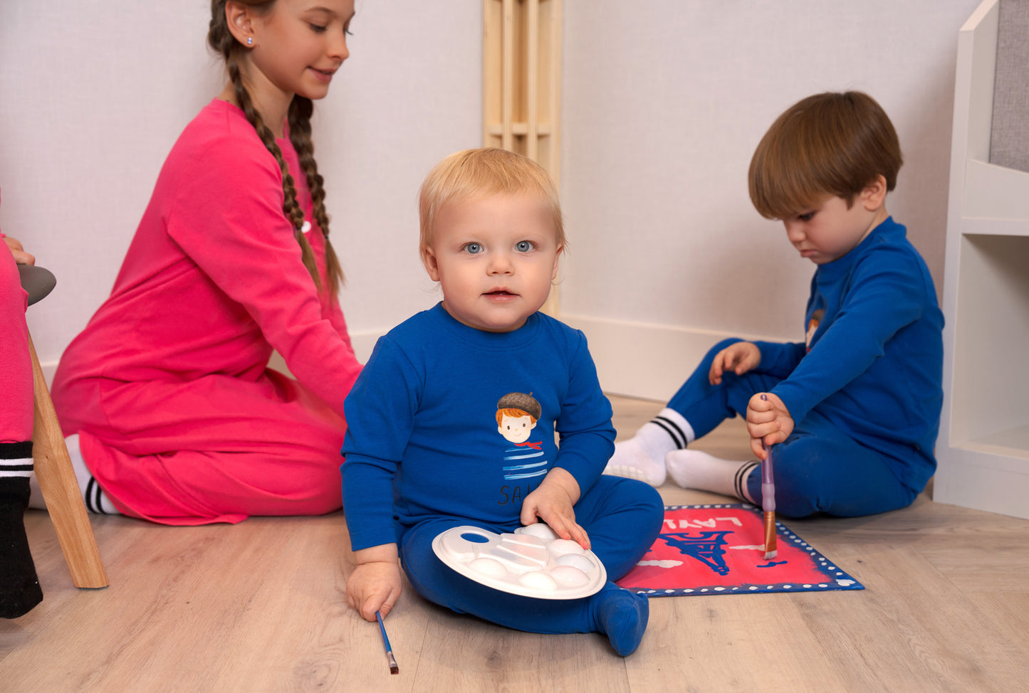 French Collection Royal Blue Footie