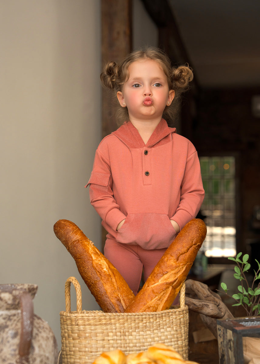 Corduroy Cotton 2 Piece-Peach