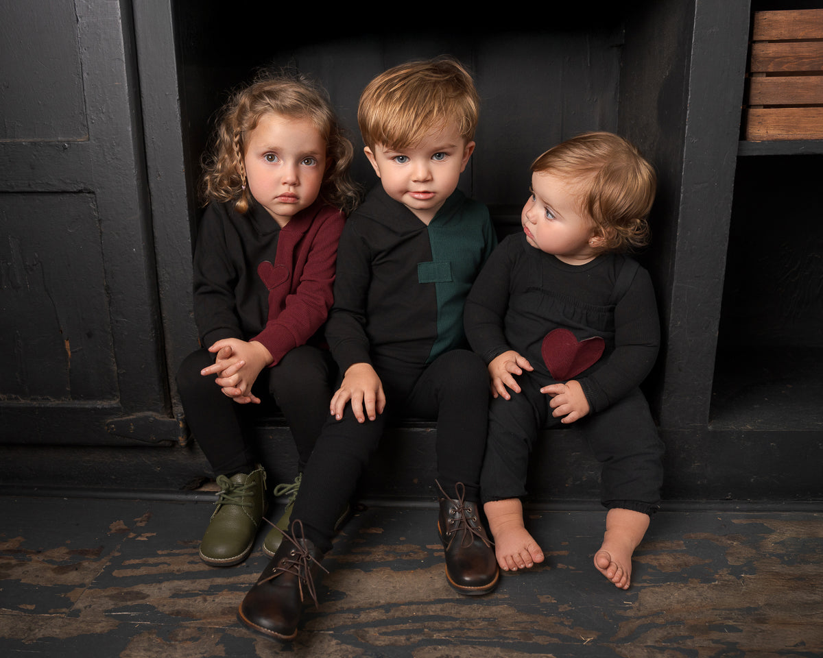 Black-N-Colored 2 Piece-Green