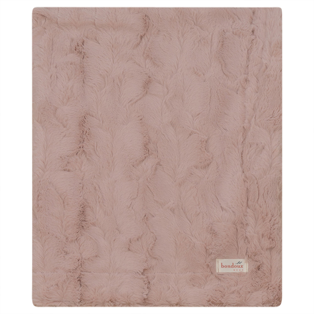 Bondoux Bebe Fuzzy Blanket - Pink Bondoux Bebe Fuzzy Blanket - Pink