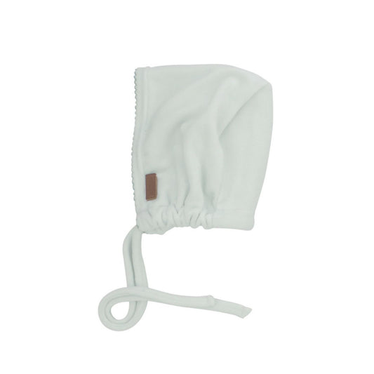 Stitched Velour Hat-White & Blue