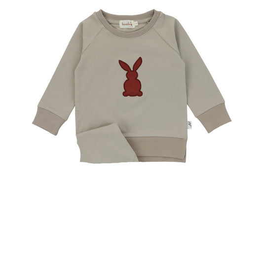 Bunny Applique Top-Red