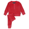 Duck Velour 2 Piece-Hot Pink