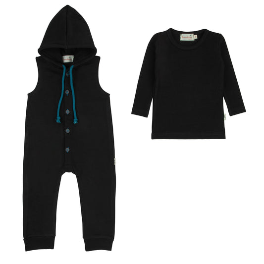 Teal Detail Romper-Boys