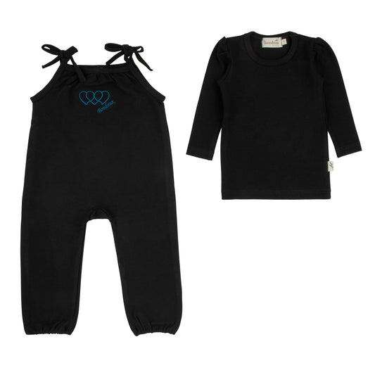 Teal Detail Romper-Girls