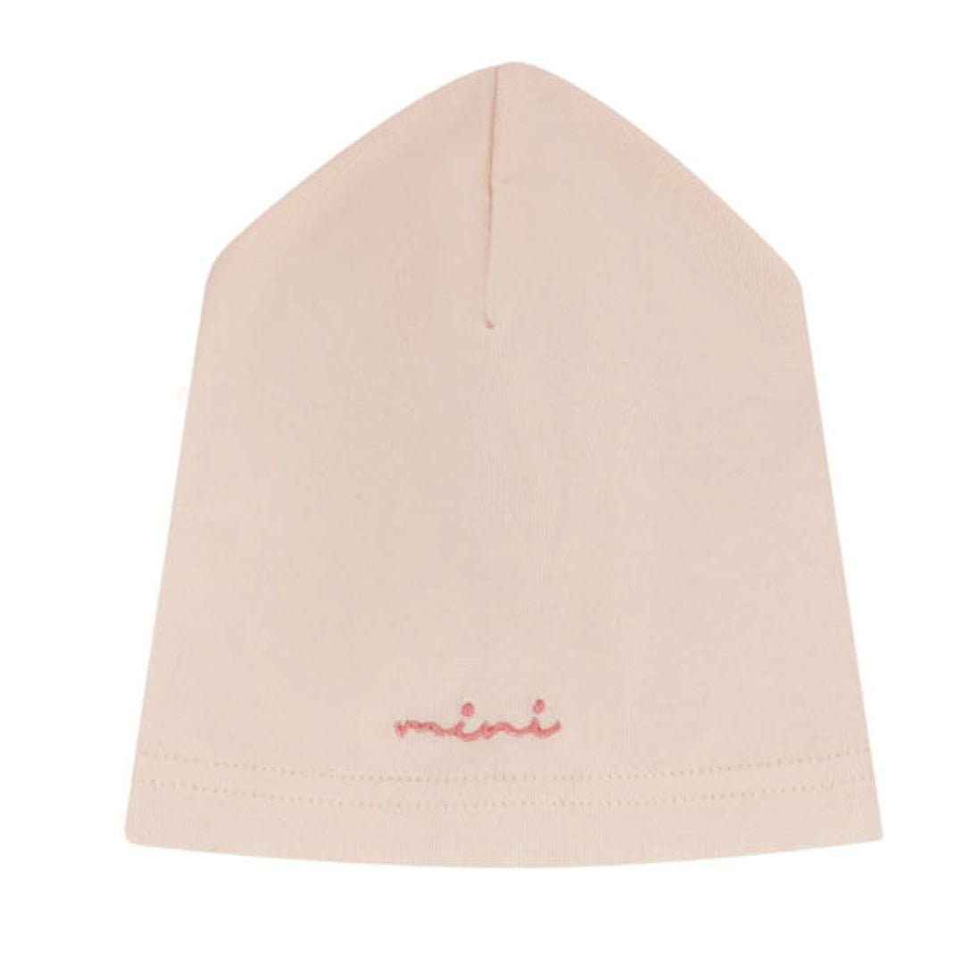 Girls Soft Pink Mini Embroidered Hat