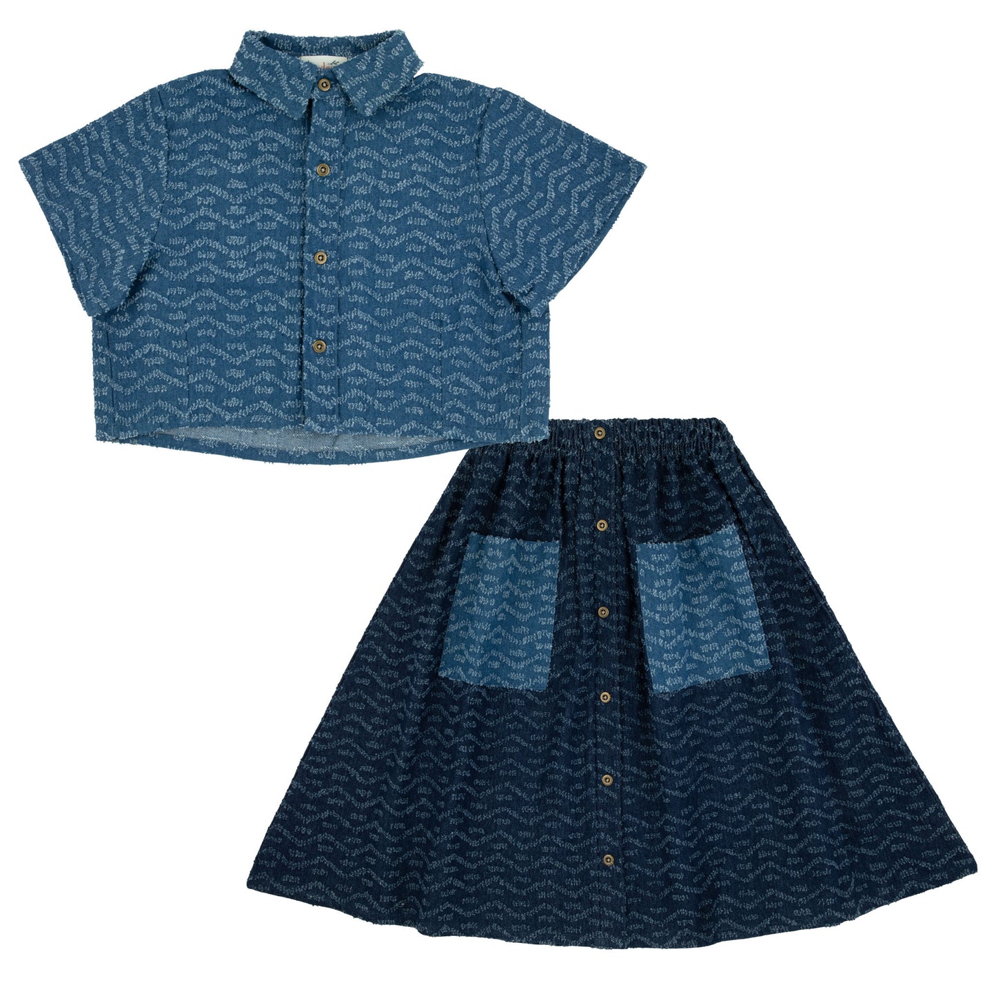 Textured Two Tone Preteen Set