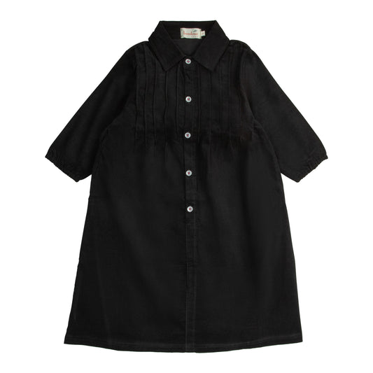 Corduroy Dress-Black