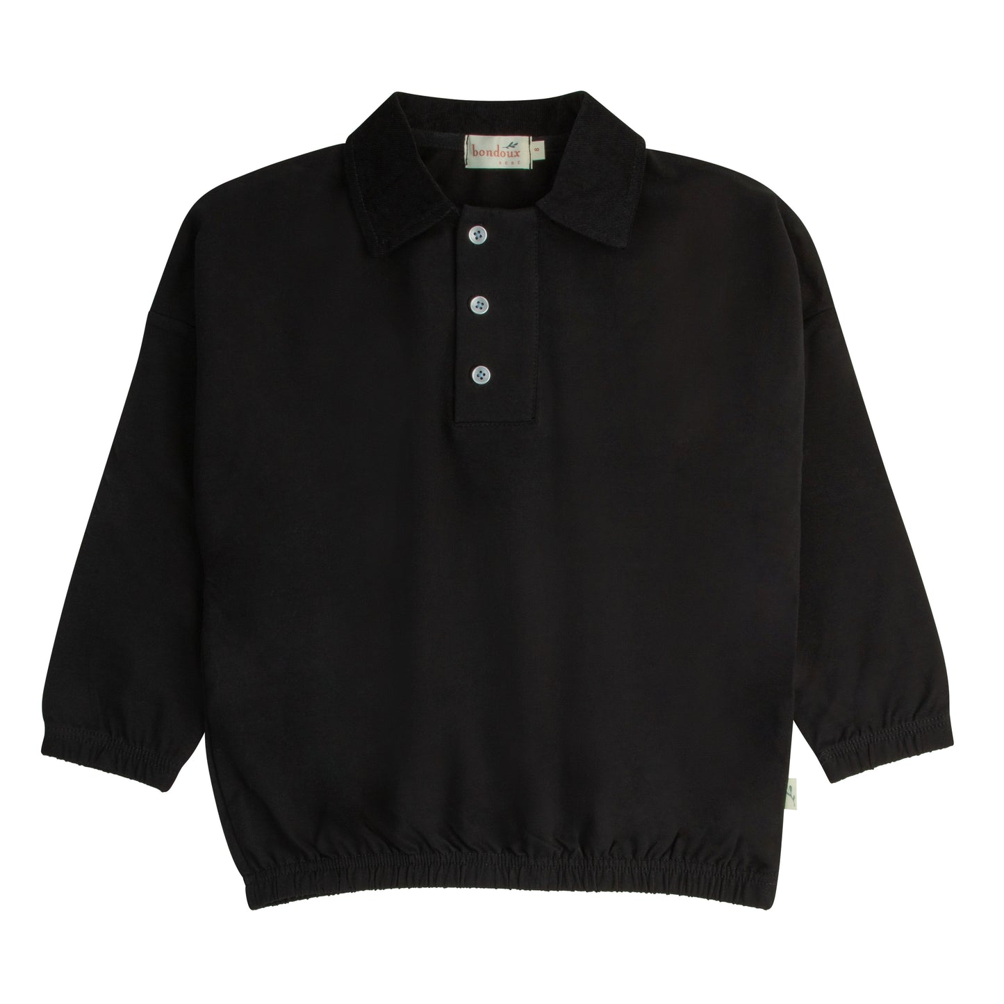 Corduroy Top-Black