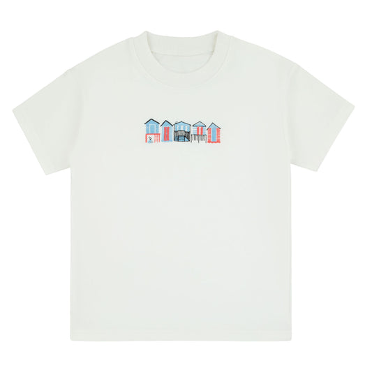 House Embroidered Short Sleeve White Top