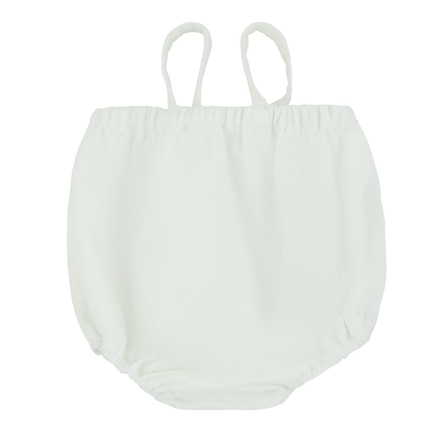 Basic Suspender Bloomers Denim White