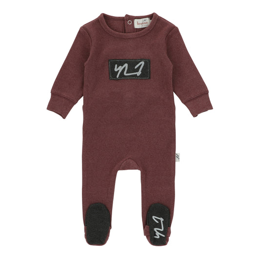 Script Footie-Burgundy