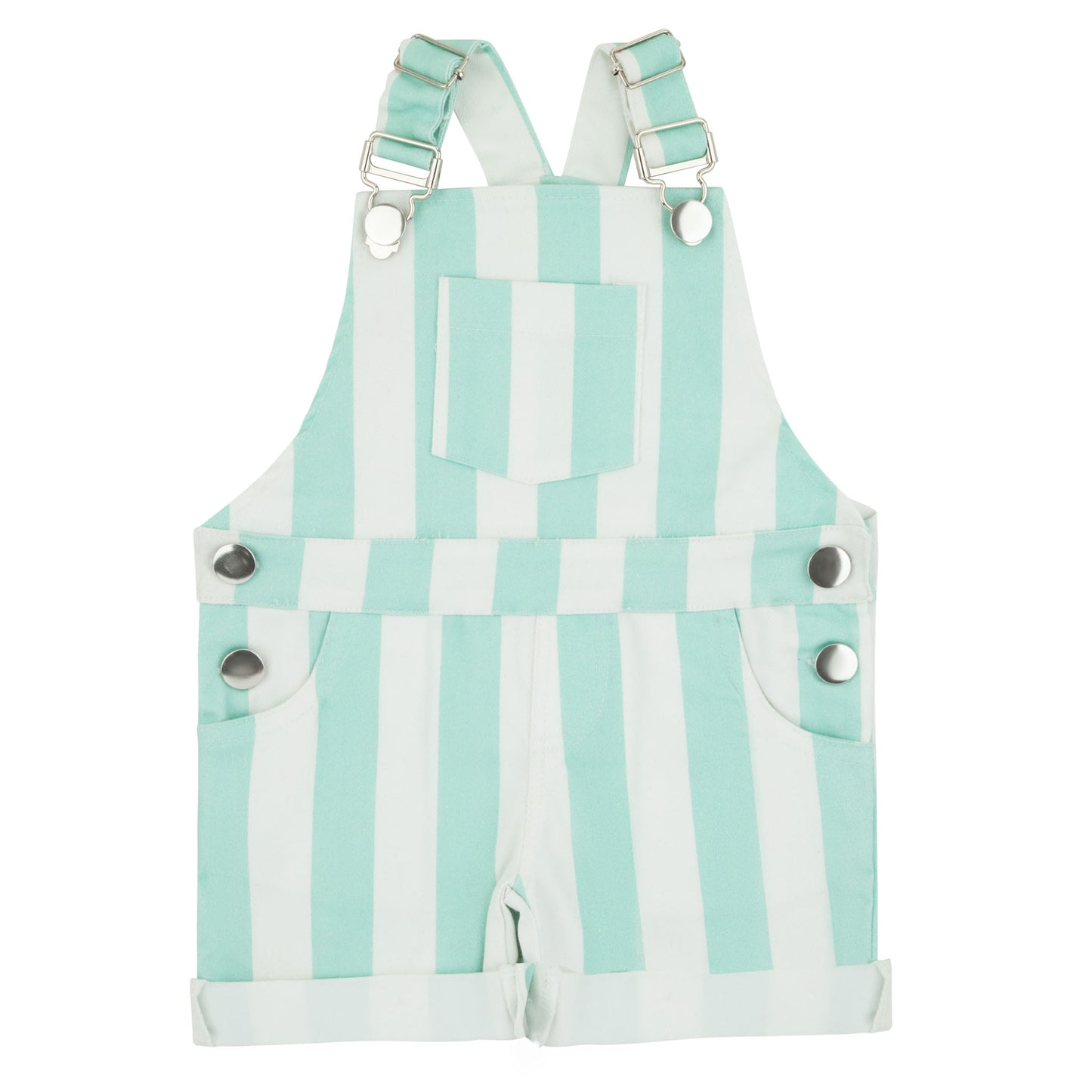 Neon Green Striped Boys Romper