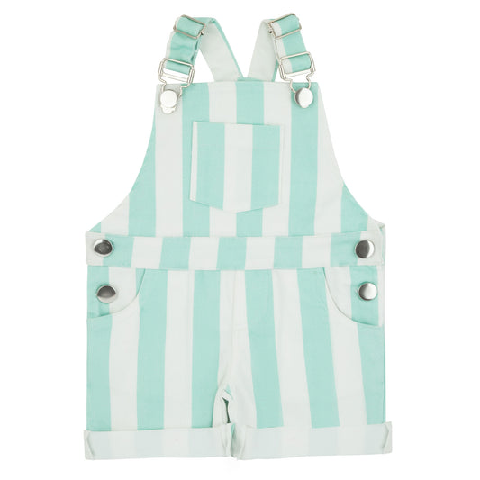 Neon Green Striped Boys Romper