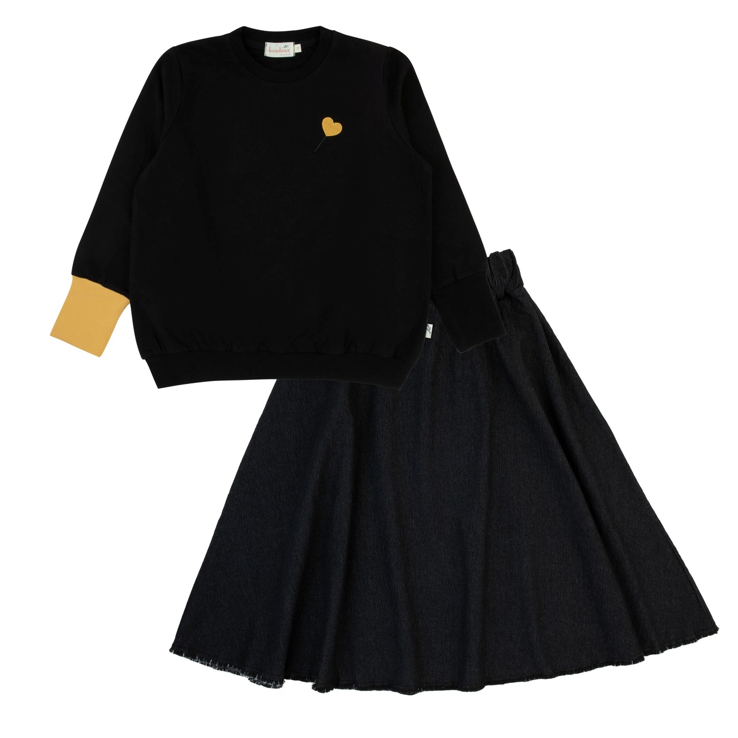 Yellow Denim Pre Teen Set