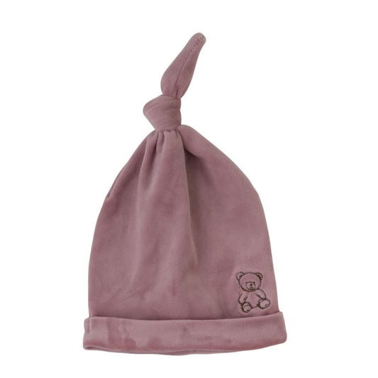 Teddy Velour Hat-Mauve