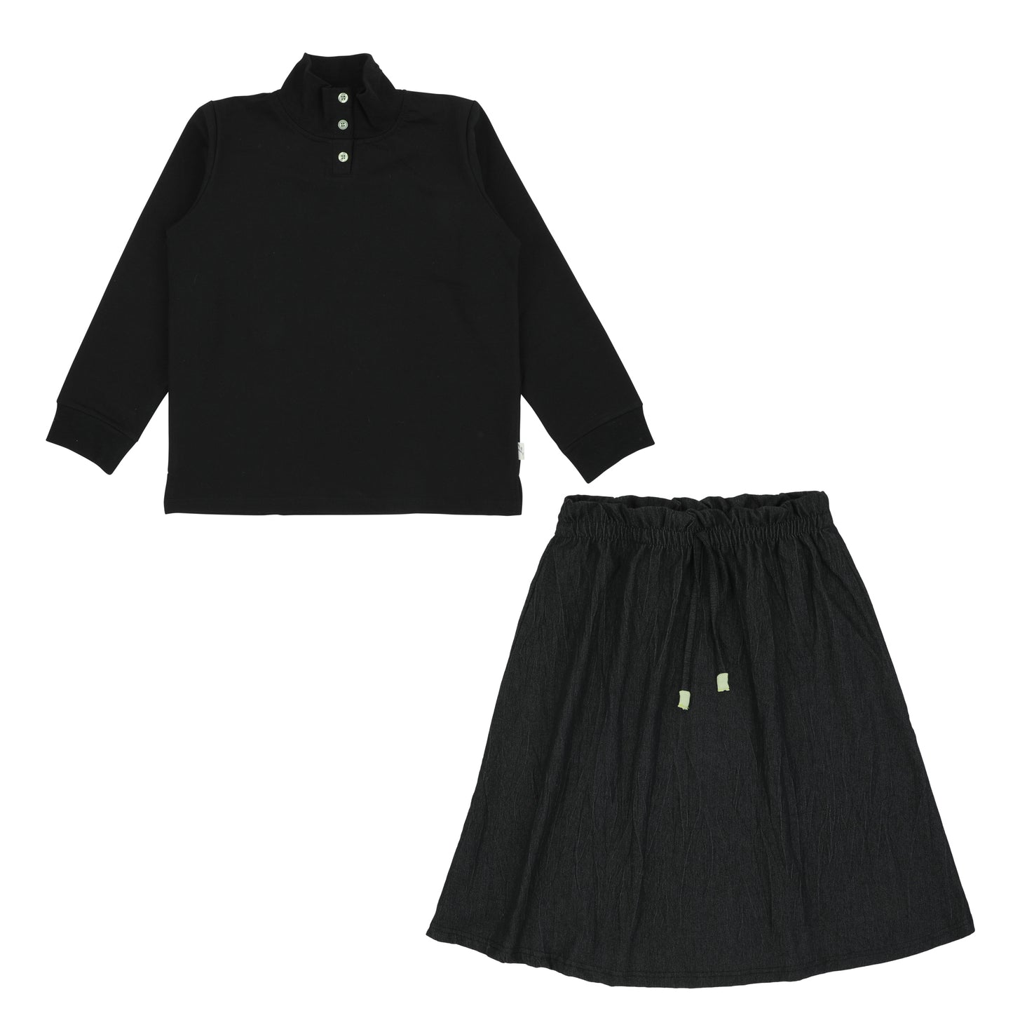 Matcha Detail Pre-Teen Set-Black