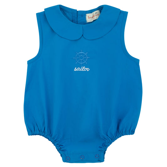 Royal Blue Sailor Romper
