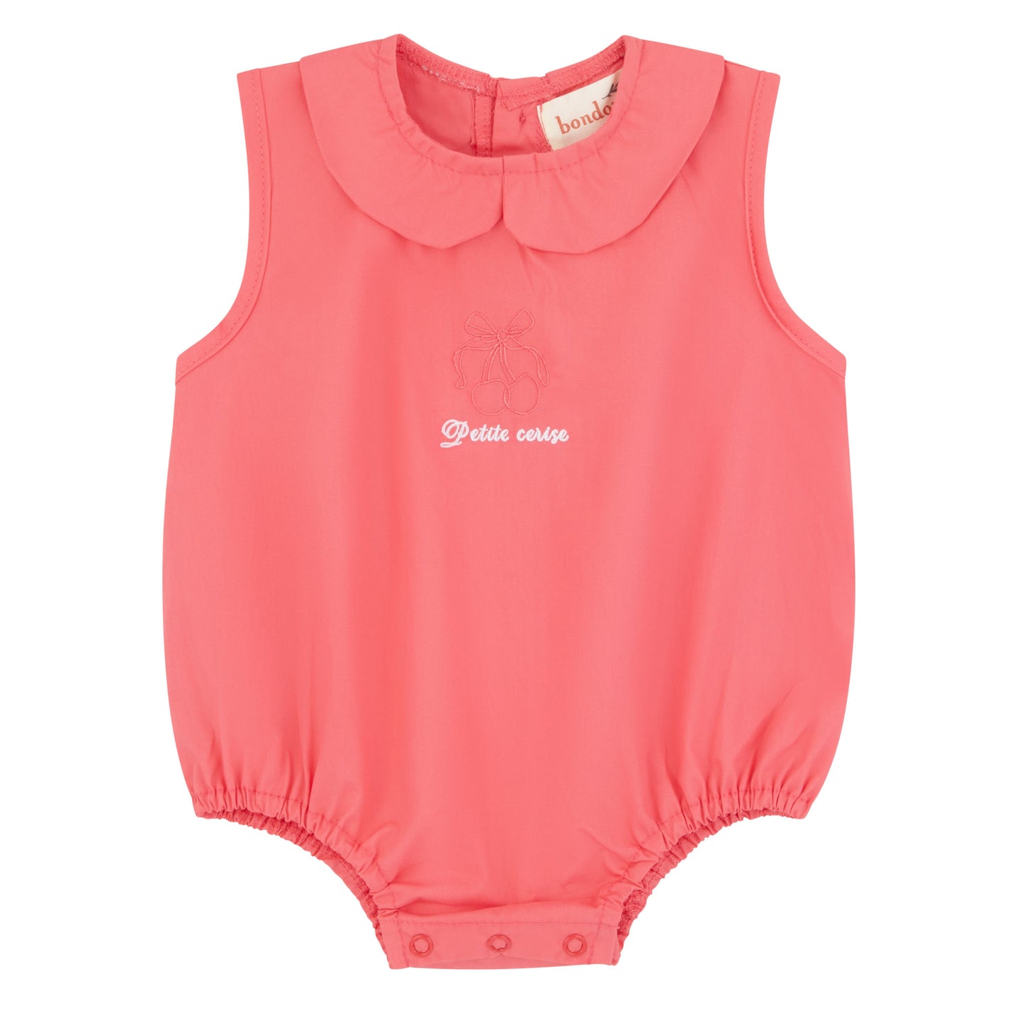 Petite Cherise Coral Romper