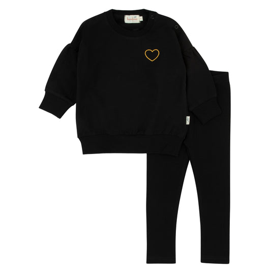Yellow Black 2 Piece-Girls