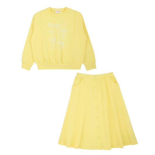 Pastel Yellow Preteen Set