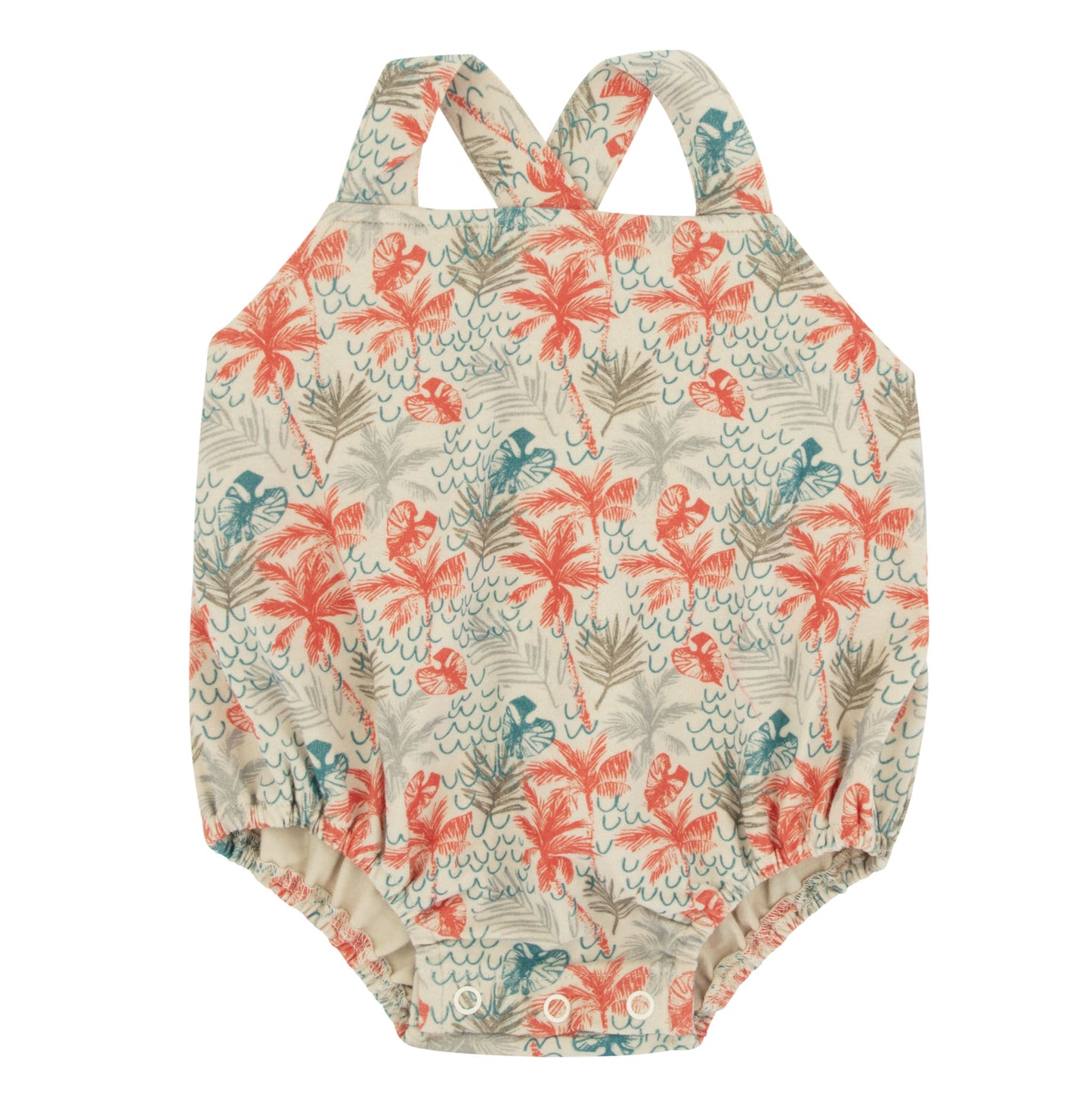 Tropical Print  Boys Romper