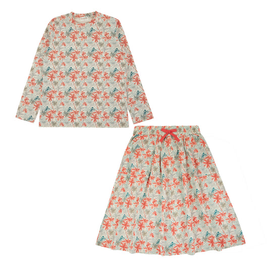 Tropical Print Preteen Set