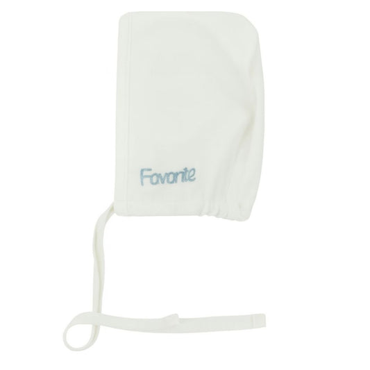 Muffin Boys White/Green Bonnet