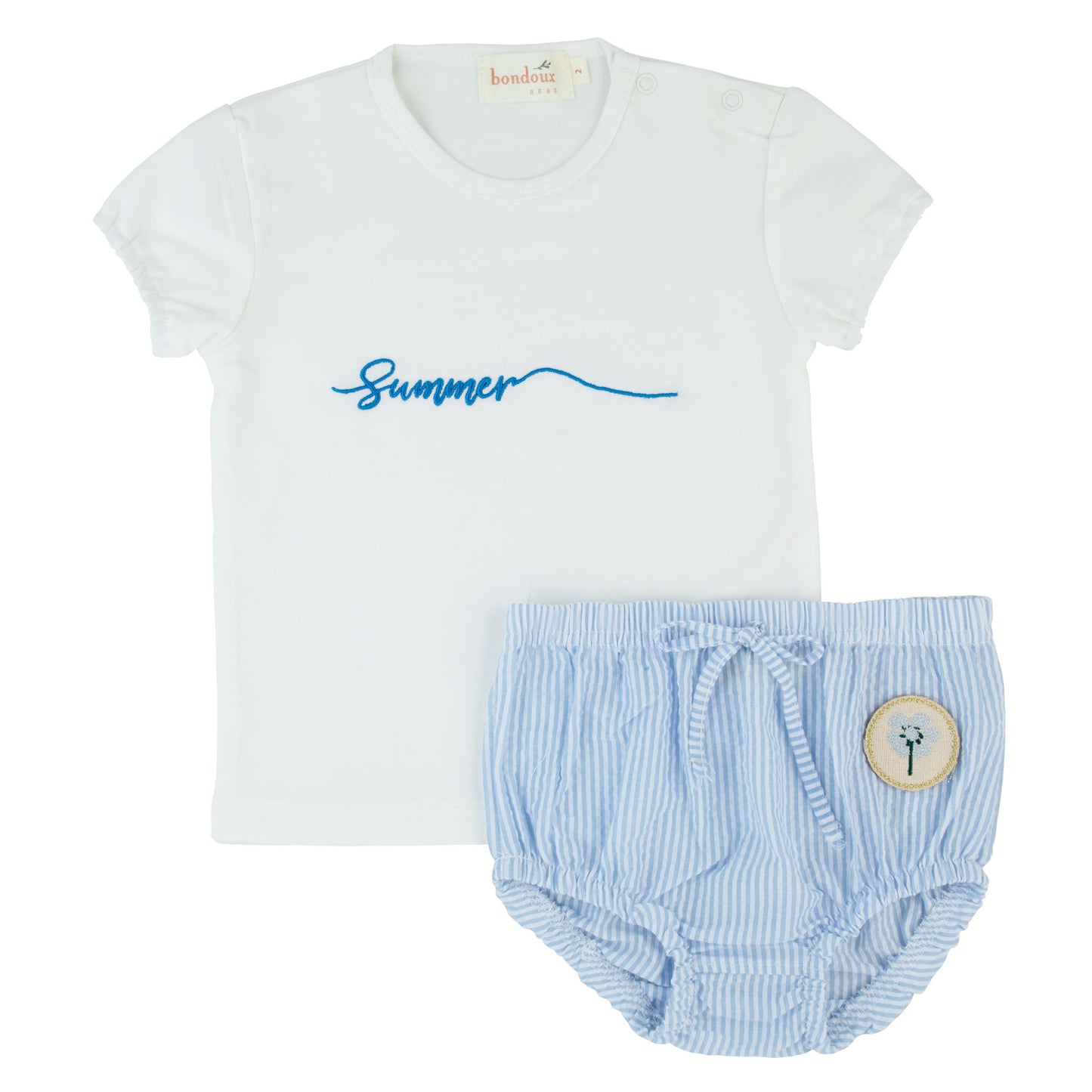 Seersucker Toddler 2 Piece-Blue Girls