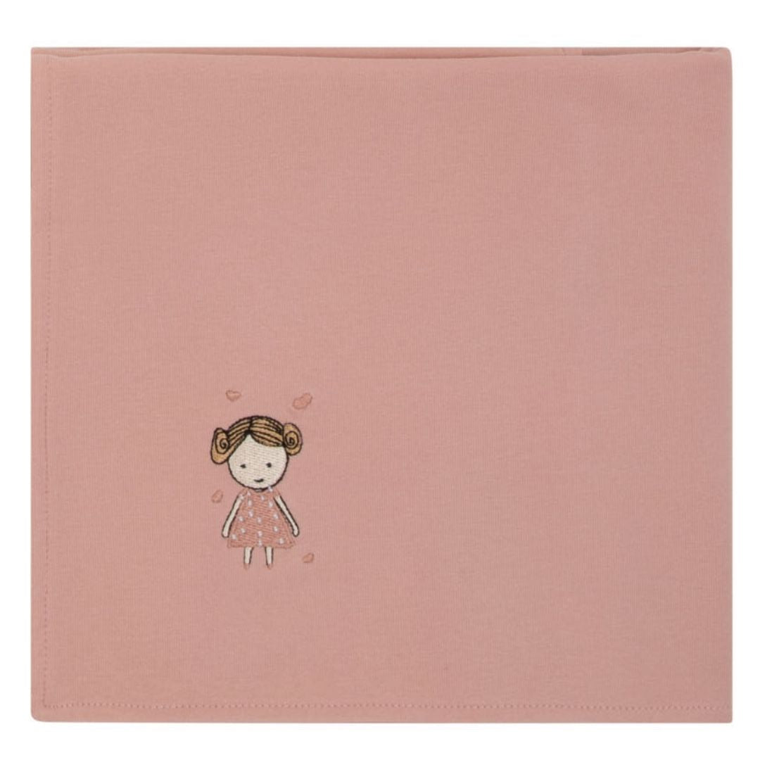 Doll Girls Mauve Pink Blanket
