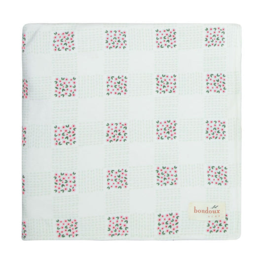 Floral Velour Blanket-Pink