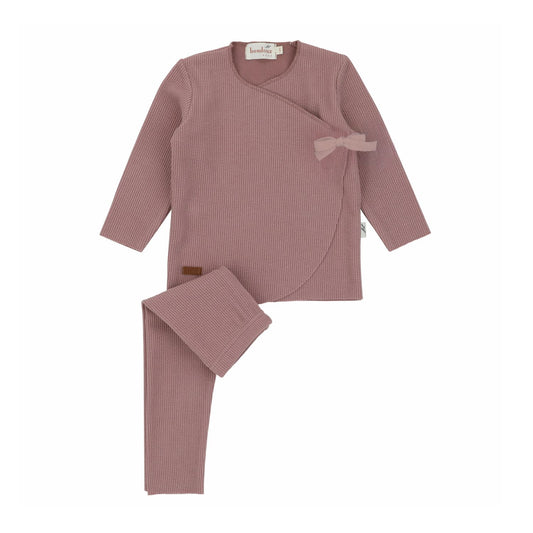 Bib Knit Set-Mauve