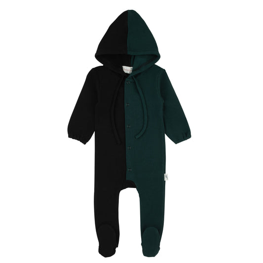 Black-N-Colored Footie-Green