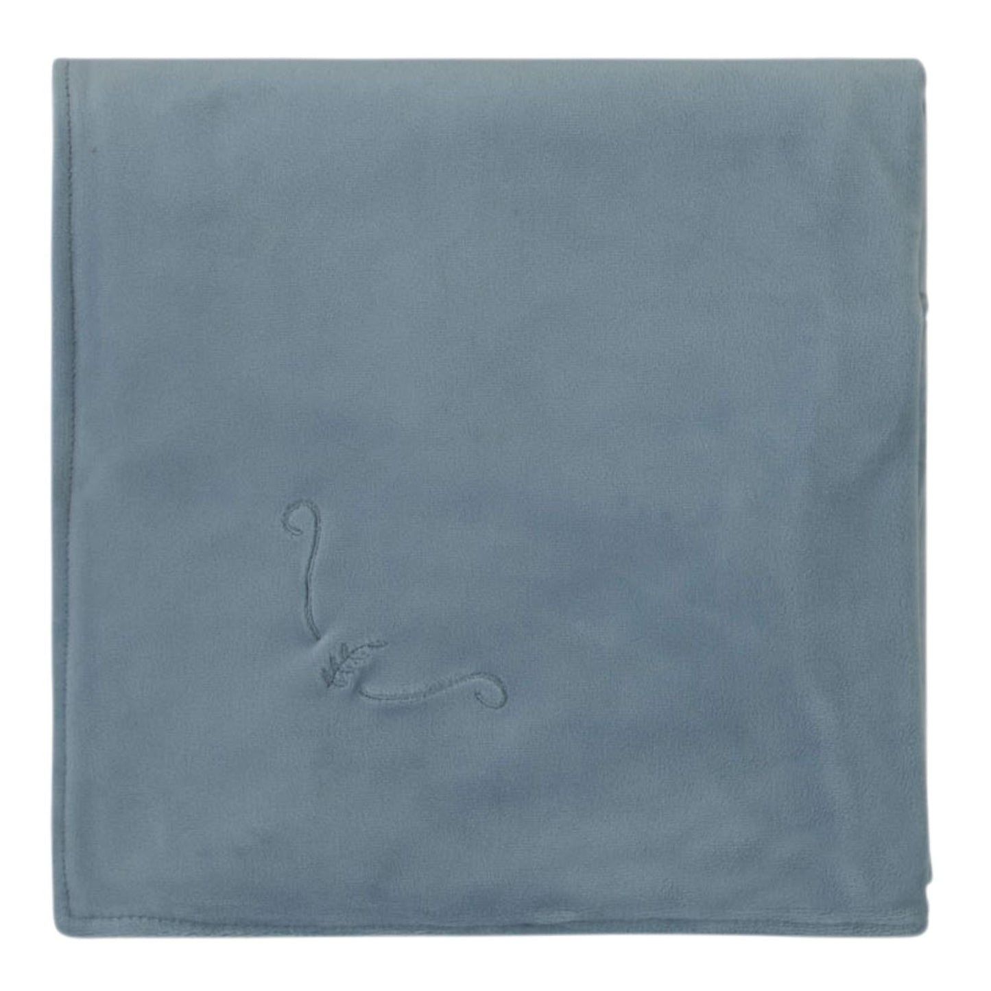 Wrap Embroidery Blanket-Blue